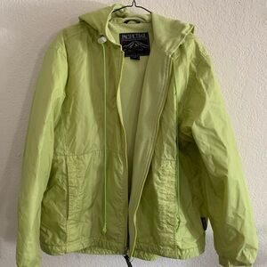 RARE Pacific Trail Citron Fleece Lined Hooded Jacket - Ladies L (Roomy!)